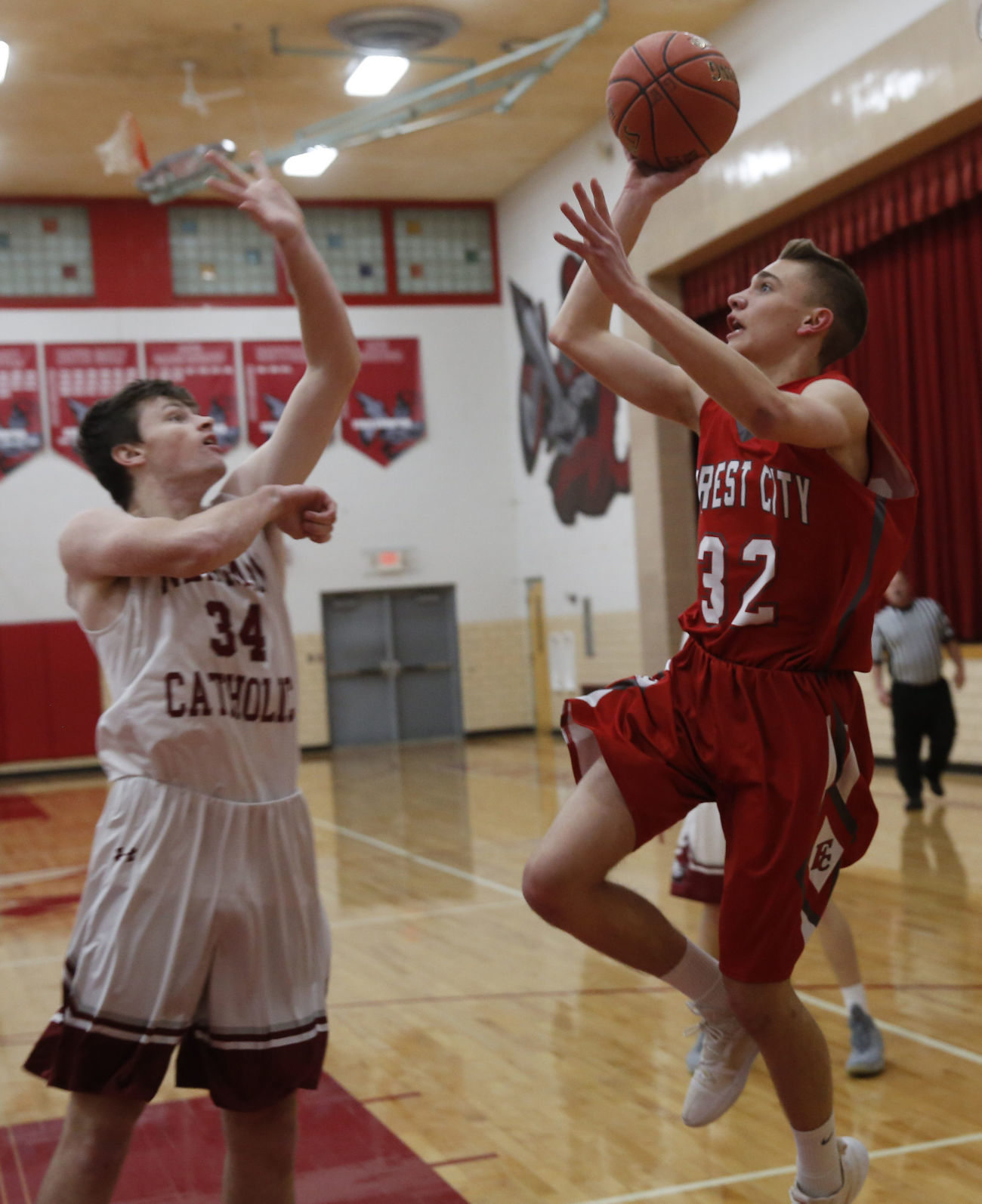 BBball Newman vs. Forest City 7